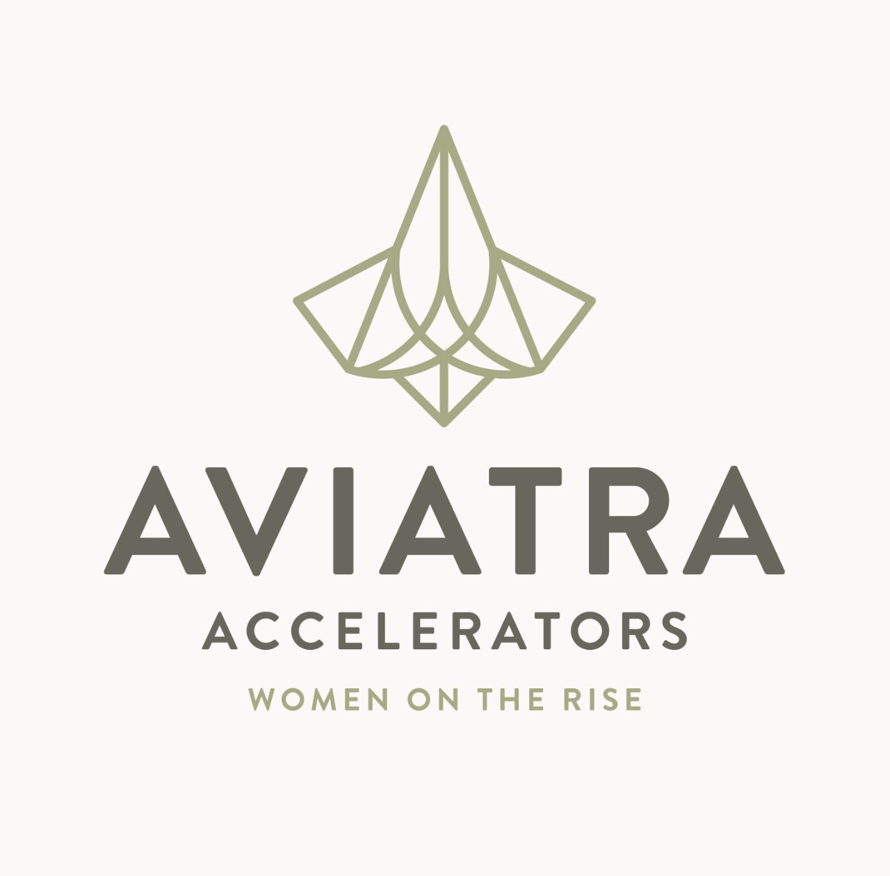 Aviatra Accelerators logo with "Women on the Rise" tagline
