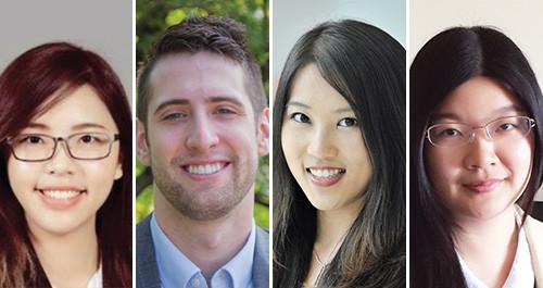Tiled image of headshots, left to right: Abby Pai, Daniel Grossman, Rui Sundrup, and Ruomeng Wu
