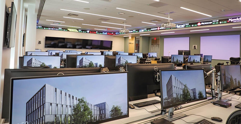 Interior of the Johnson Investment Counsel Investment Lab
