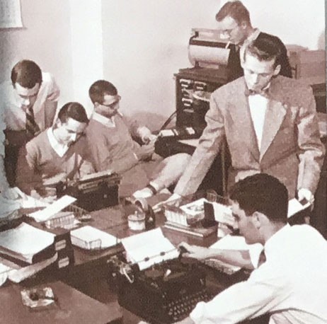 Historical image of UC business students in the 1950s