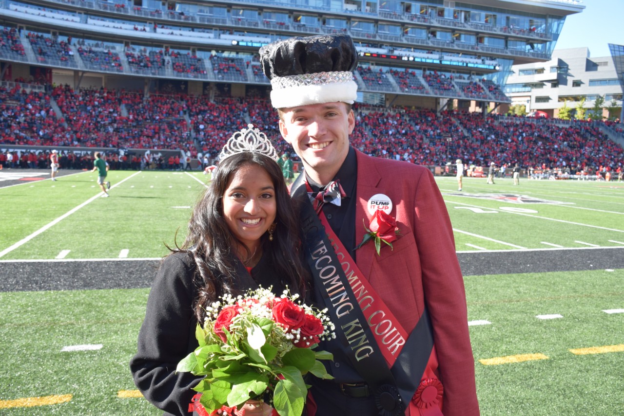 HOCO King and Queen Naomi Dias and Xander Wells