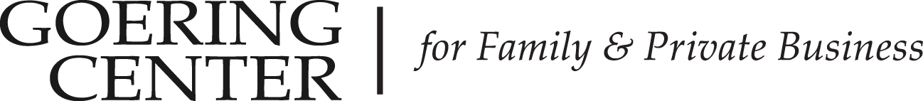 Goering Center for Family and Private Business horizontal logo